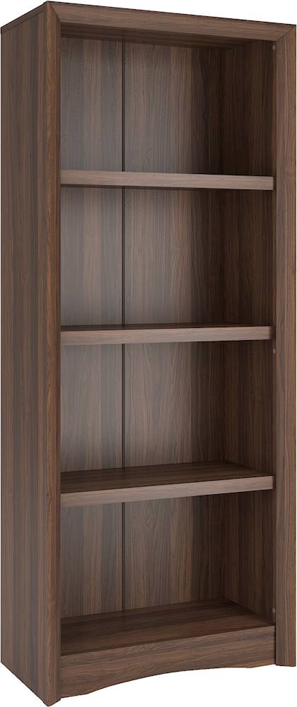 CorLiving - Quadra 3-Shelf Bookcase - Walnut_0