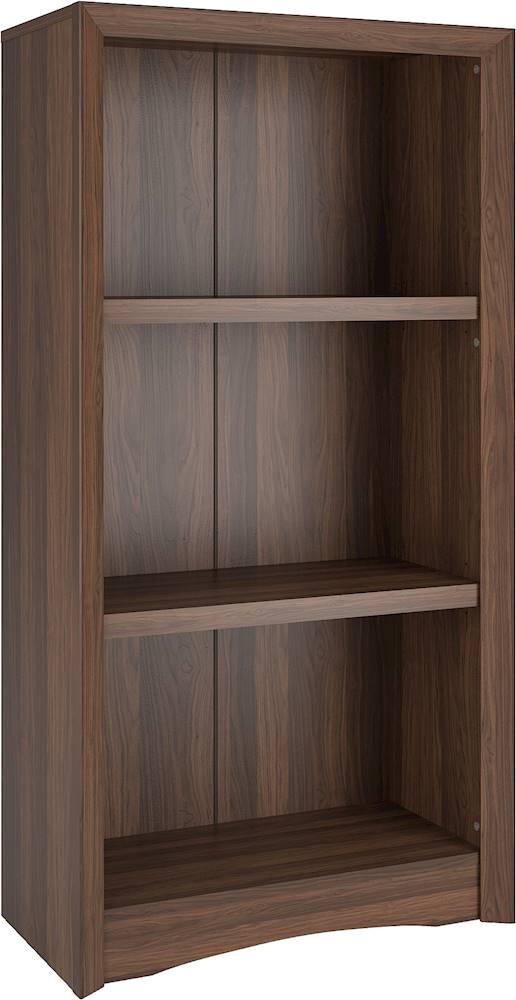 CorLiving - Quadra 2-Shelf Bookcase - Walnut_0