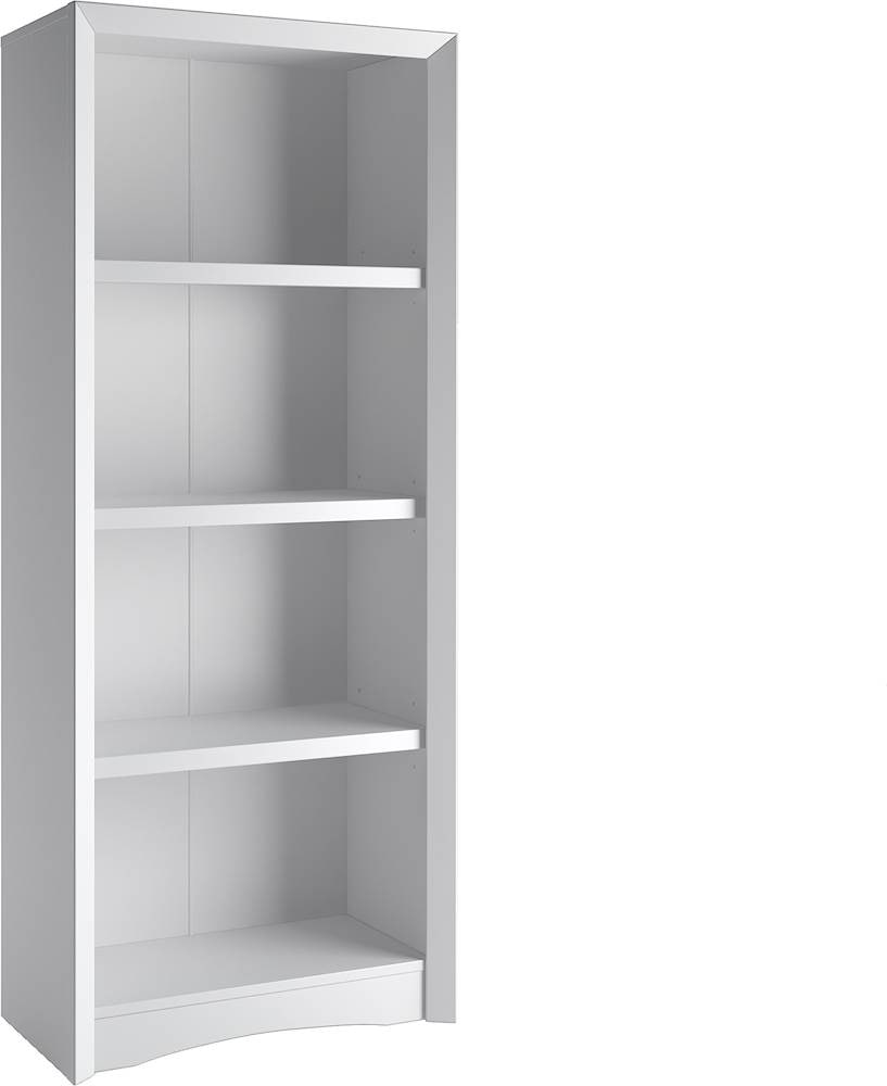CorLiving - Quadra 3-Shelf Bookcase - White_0
