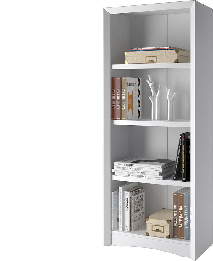 CorLiving - Quadra 3-Shelf Bookcase - White_3