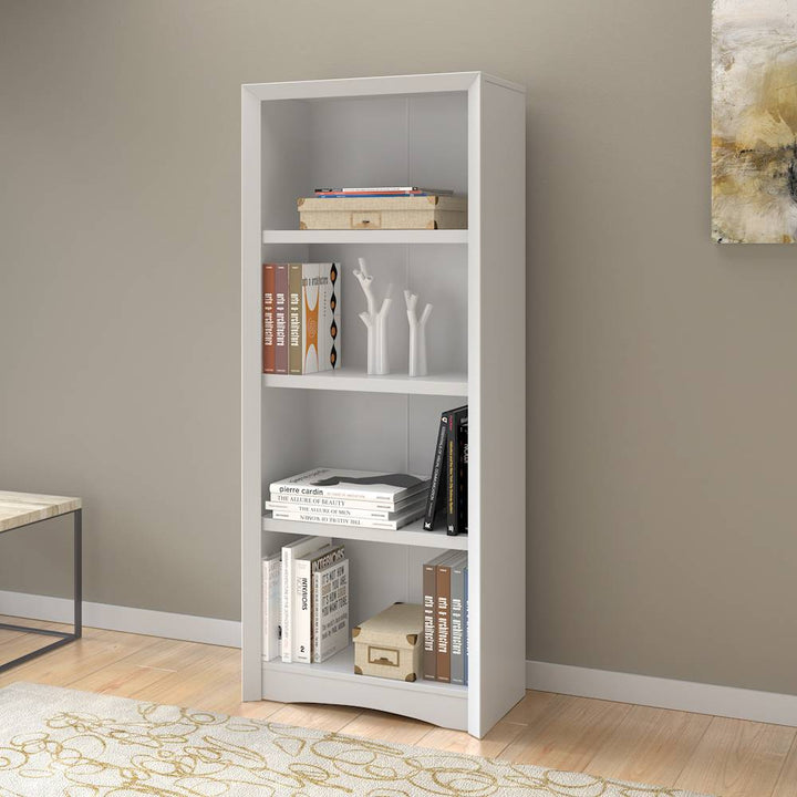 CorLiving - Quadra 3-Shelf Bookcase - White_2