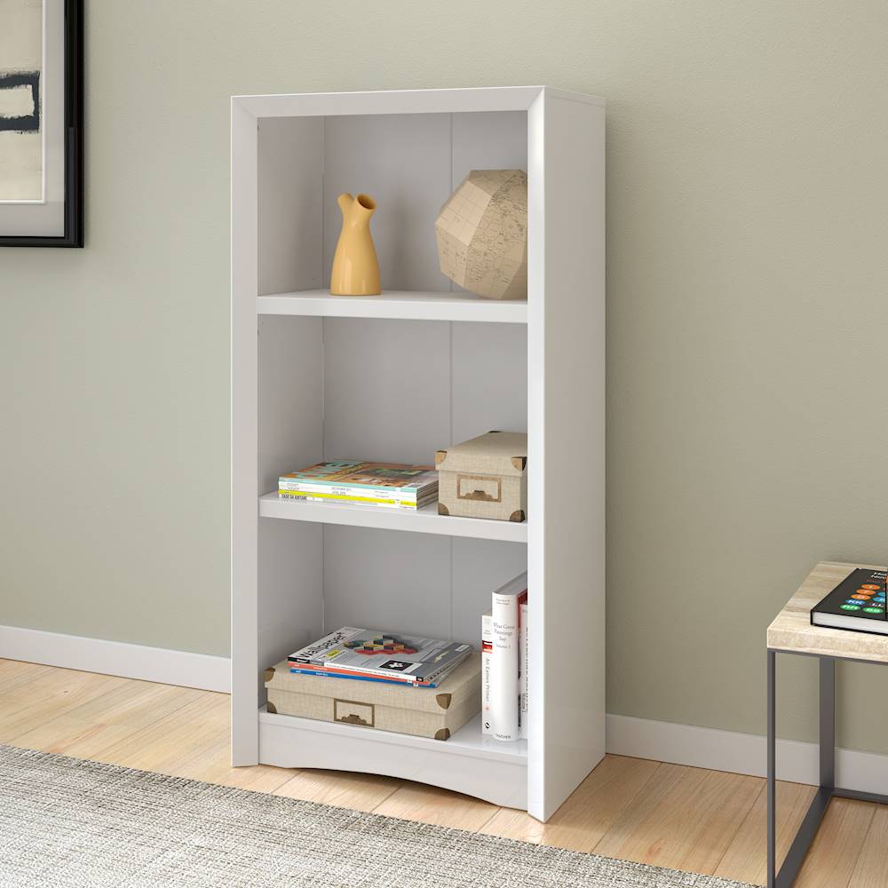 CorLiving - Quadra 2-Shelf Bookcase - White_2