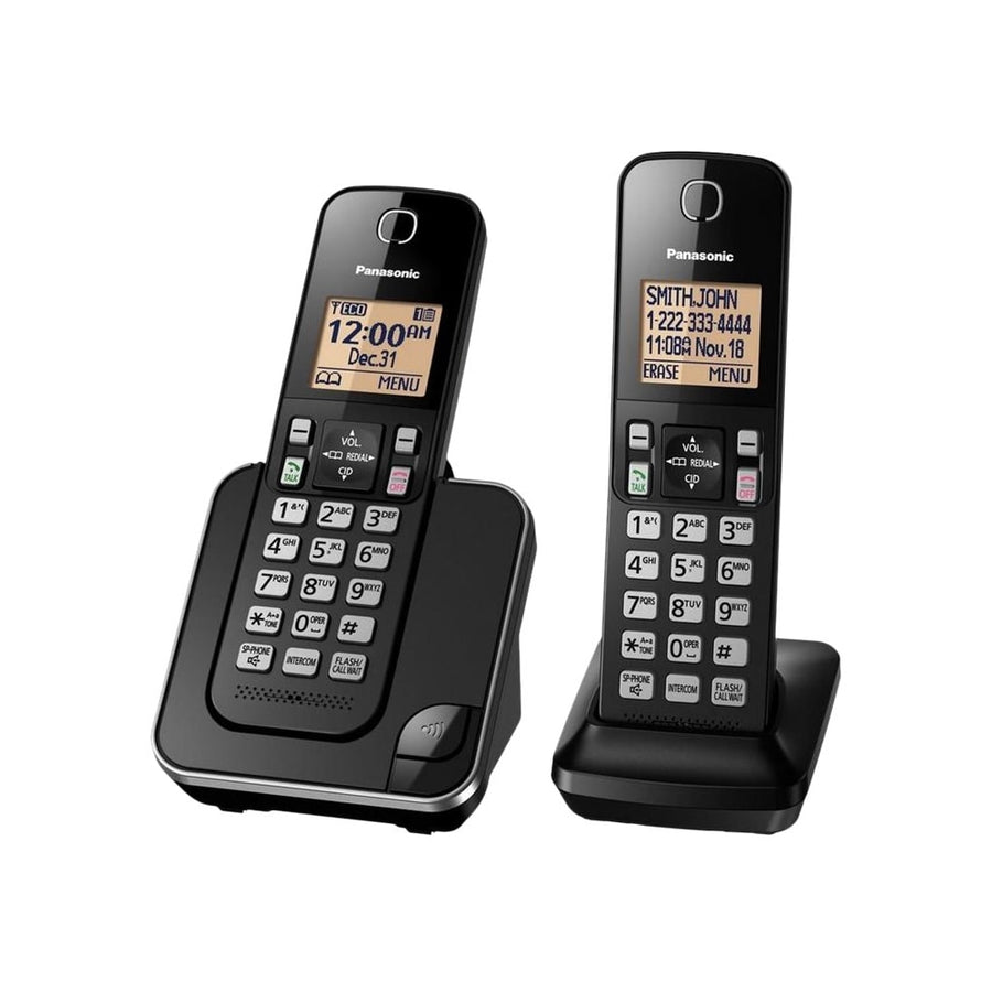 Panasonic - KX-TGC352B DECT 6.0 Expandable Cordless Phone System - Black_0