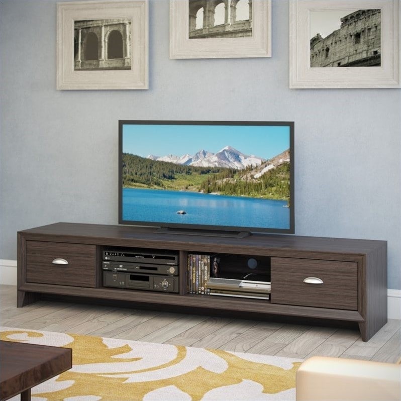 CorLiving  Lakewood Extra Wide TV Stand, for TVs up to 85" - Wenge_0
