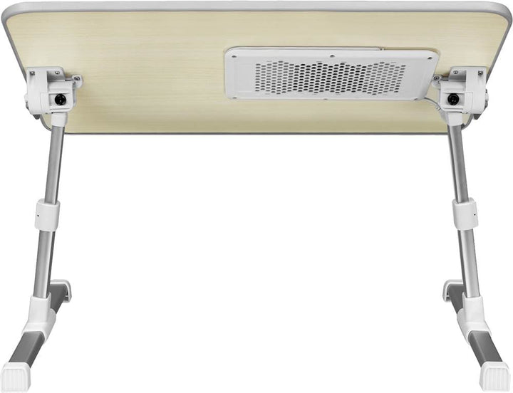 Aluratek - Adjustable Ergonomic Laptop Cooling Table with Fan - White_7