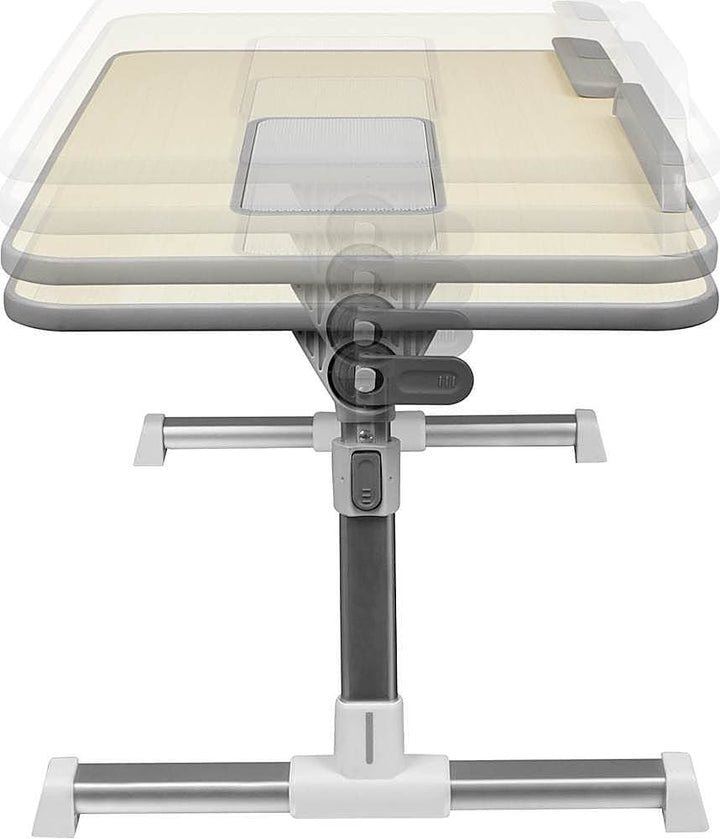 Aluratek - Adjustable Ergonomic Laptop Cooling Table with Fan - White_5