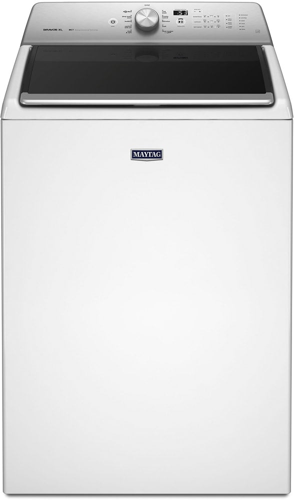 Maytag - 5.3 Cu. Ft. High Efficiency Top Load Washer with Deep Clean Option - White_0