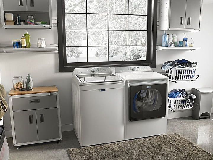 Maytag - 5.3 Cu. Ft. High Efficiency Top Load Washer with Deep Clean Option - White_2