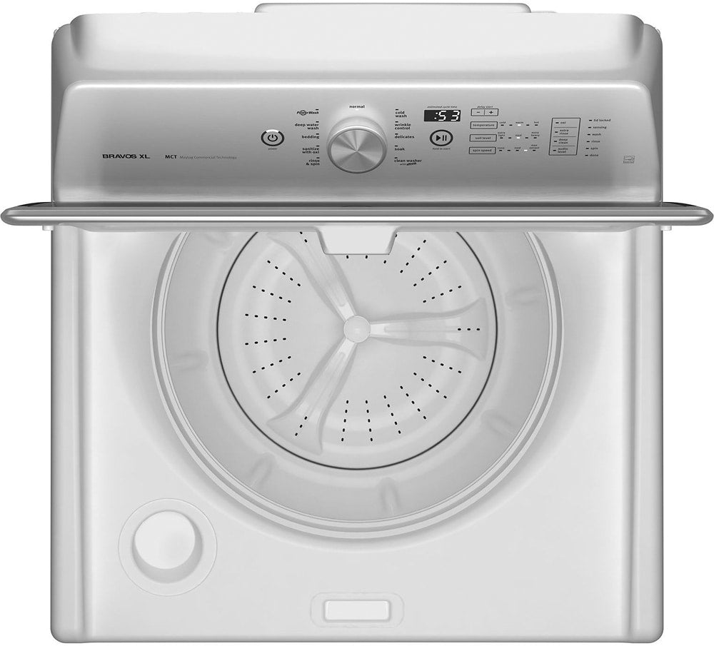 Maytag - 5.3 Cu. Ft. High Efficiency Top Load Washer with Deep Clean Option - White_1