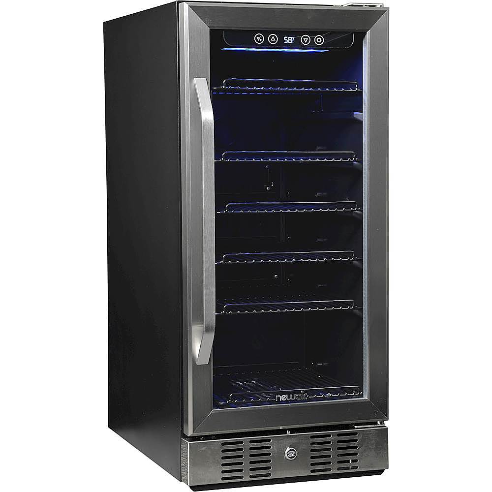 NewAir - 96-Can Built-In Beverage Cooler - Stainless steel_1