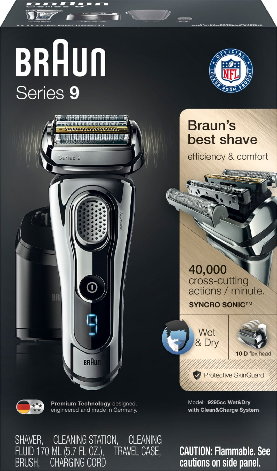 Braun - Series 9 Wet/Dry Electric Shaver - Chrome_9