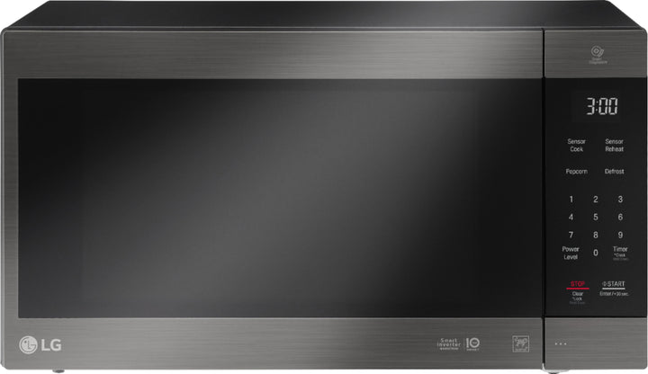 LG - NeoChef 2.0 Cu. Ft. Countertop Microwave with Smart Inverter and EasyClean - Black stainless steel_0