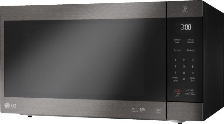 LG - NeoChef 2.0 Cu. Ft. Countertop Microwave with Smart Inverter and EasyClean - Black stainless steel_2