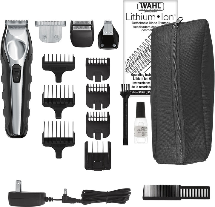 Wahl - Lithium Ion Rechargeable Trimmer - Black/silver_6