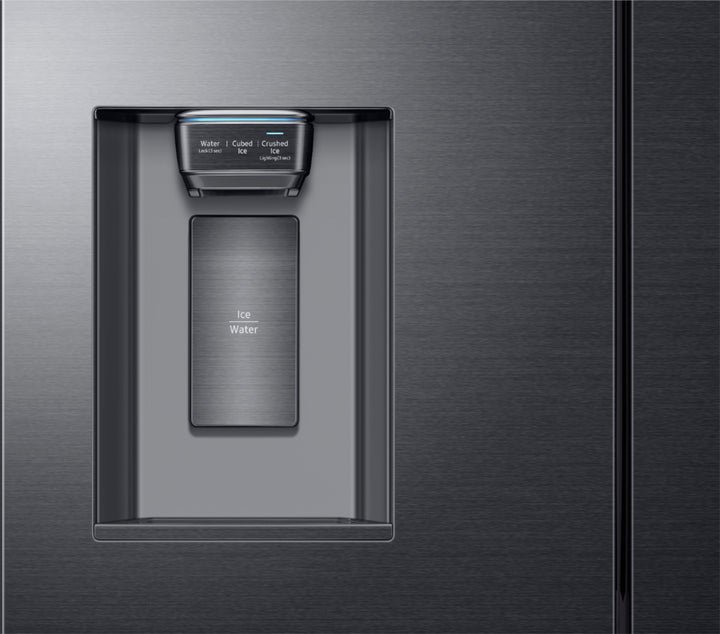 Samsung - 22.6 Cu. Ft. 4-Door Flex French Door Counter-Depth  Fingerprint Resistant Refrigerator - Black stainless steel_10
