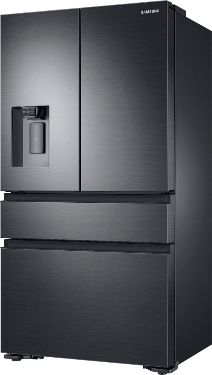 Samsung - 22.6 Cu. Ft. 4-Door Flex French Door Counter-Depth  Fingerprint Resistant Refrigerator - Black stainless steel_9
