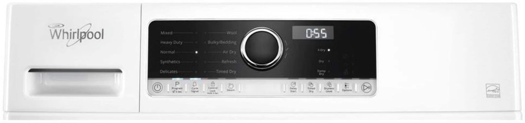 Whirlpool - 4.3 Cu. Ft. Stackable Electric Dryer with Steam and Wrinkle Shield - White_6