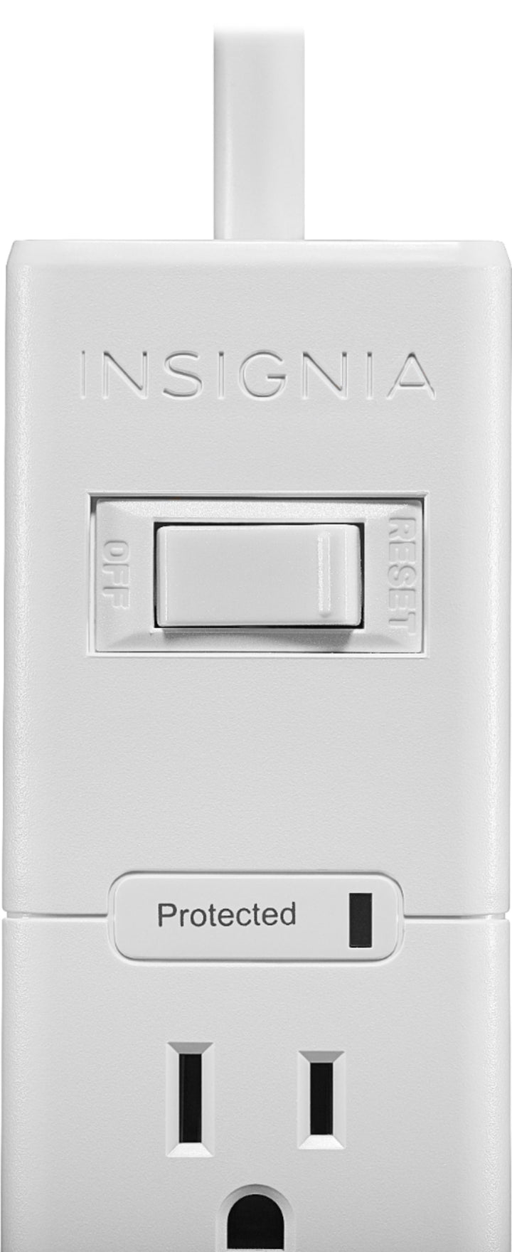 Insignia™ - 6 Outlet Surge Protector 2 Pack - White_3