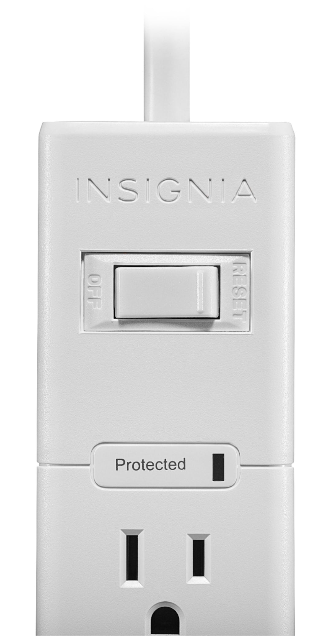 Insignia™ - 6-Outlet Surge Protector with 8' Power Cord - White_3