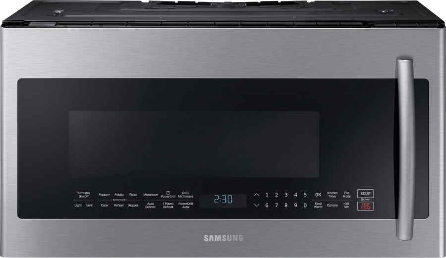 Samsung - 2.1 Cu. Ft.  Over-the-Range Microwave with Sensor Cook - Stainless steel_0