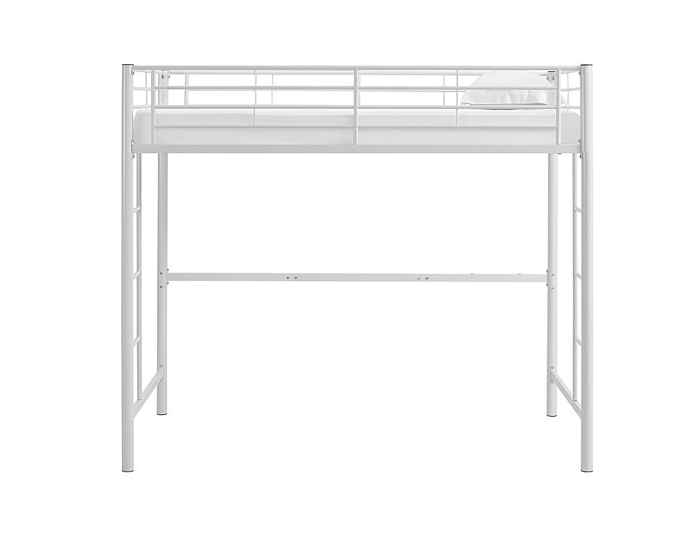 Walker Edison - Premium Twin-Size Loft Bunk Bed - White_0