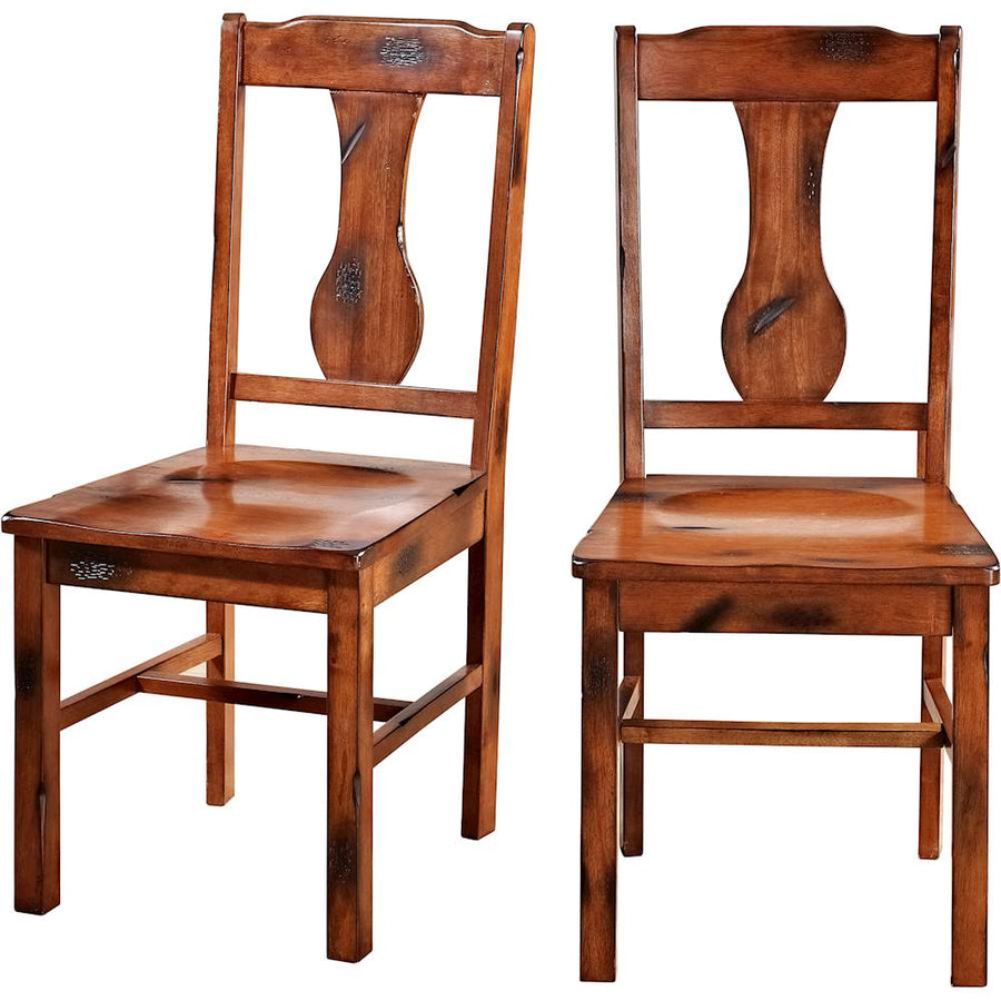 Walker Edison - Huntsman Wood Dining Chair (Set of 2) - Dark Oak_0