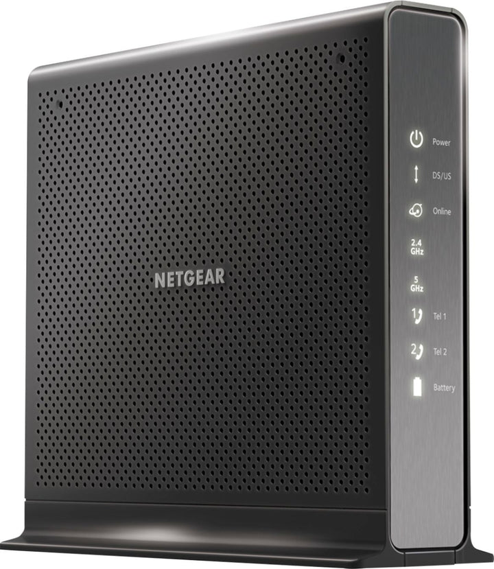 NETGEAR - Nighthawk Dual-Band AC1900 Router with 24 x 8 DOCSIS 3.0 Cable Modem - Black_1
