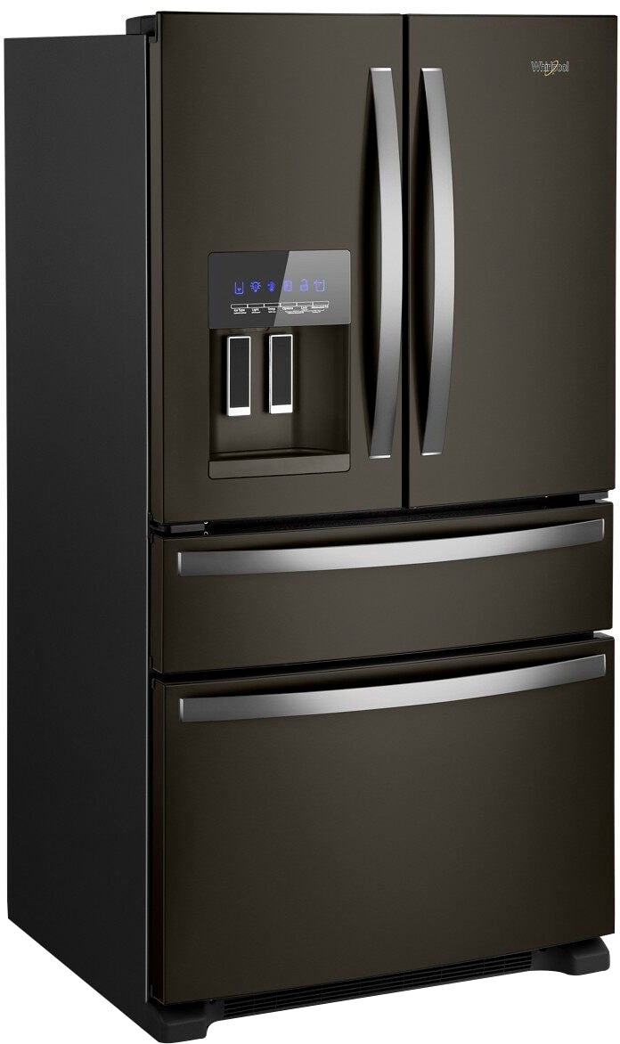 Whirlpool - 24.5 Cu. Ft. 4-Door French Door Refrigerator - Black stainless steel_1