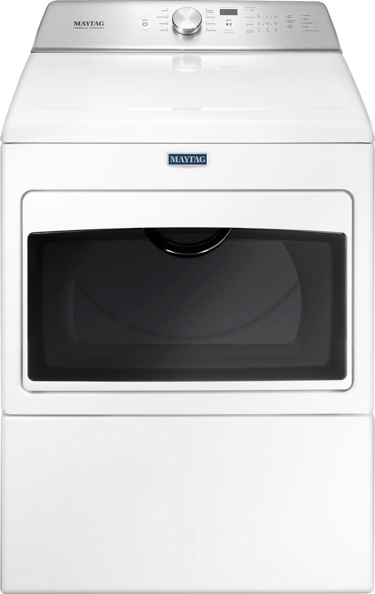Maytag - 7.4 Cu. Ft. 9-Cycle Electric Dryer - White_0