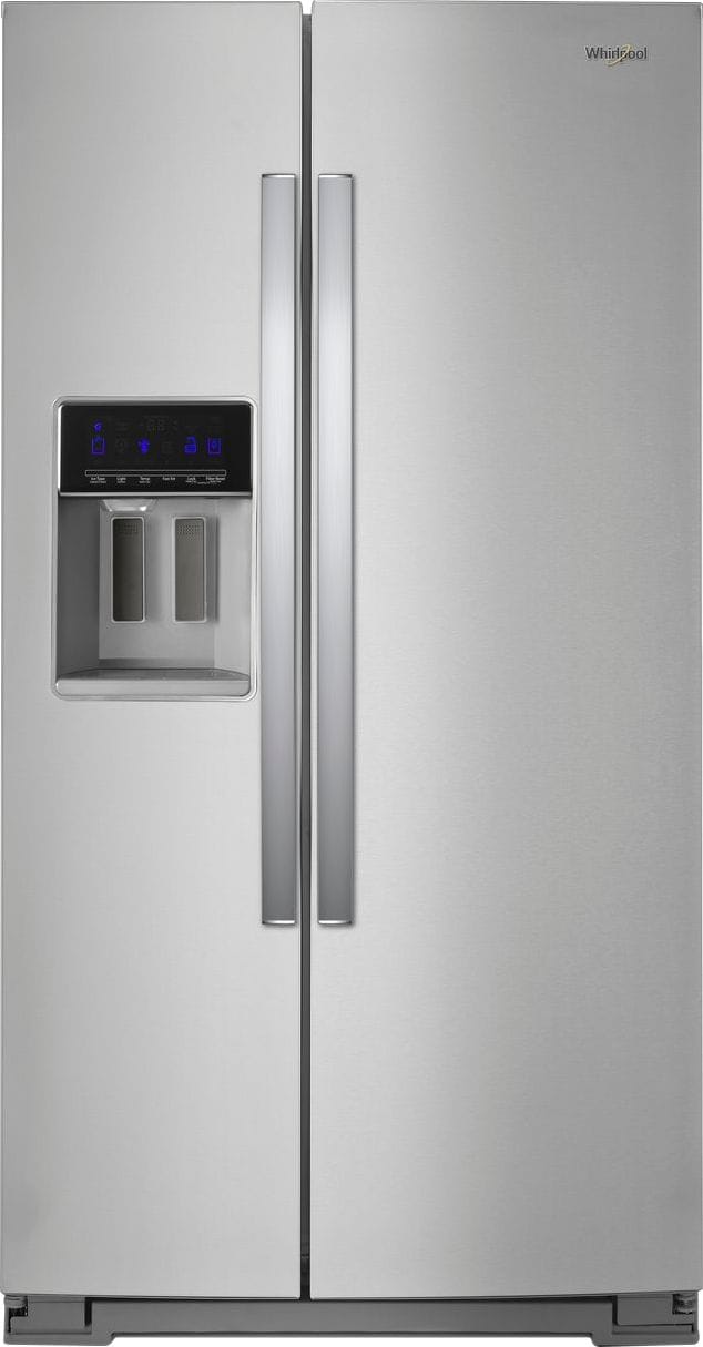 Whirlpool - 28.4 Cu. Ft. Side-by-Side Refrigerator - Stainless steel_0