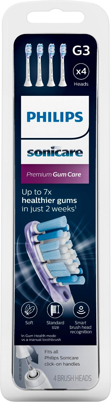Philips Sonicare - Premium Gum Care Brush Heads (4-Pack) - White_3