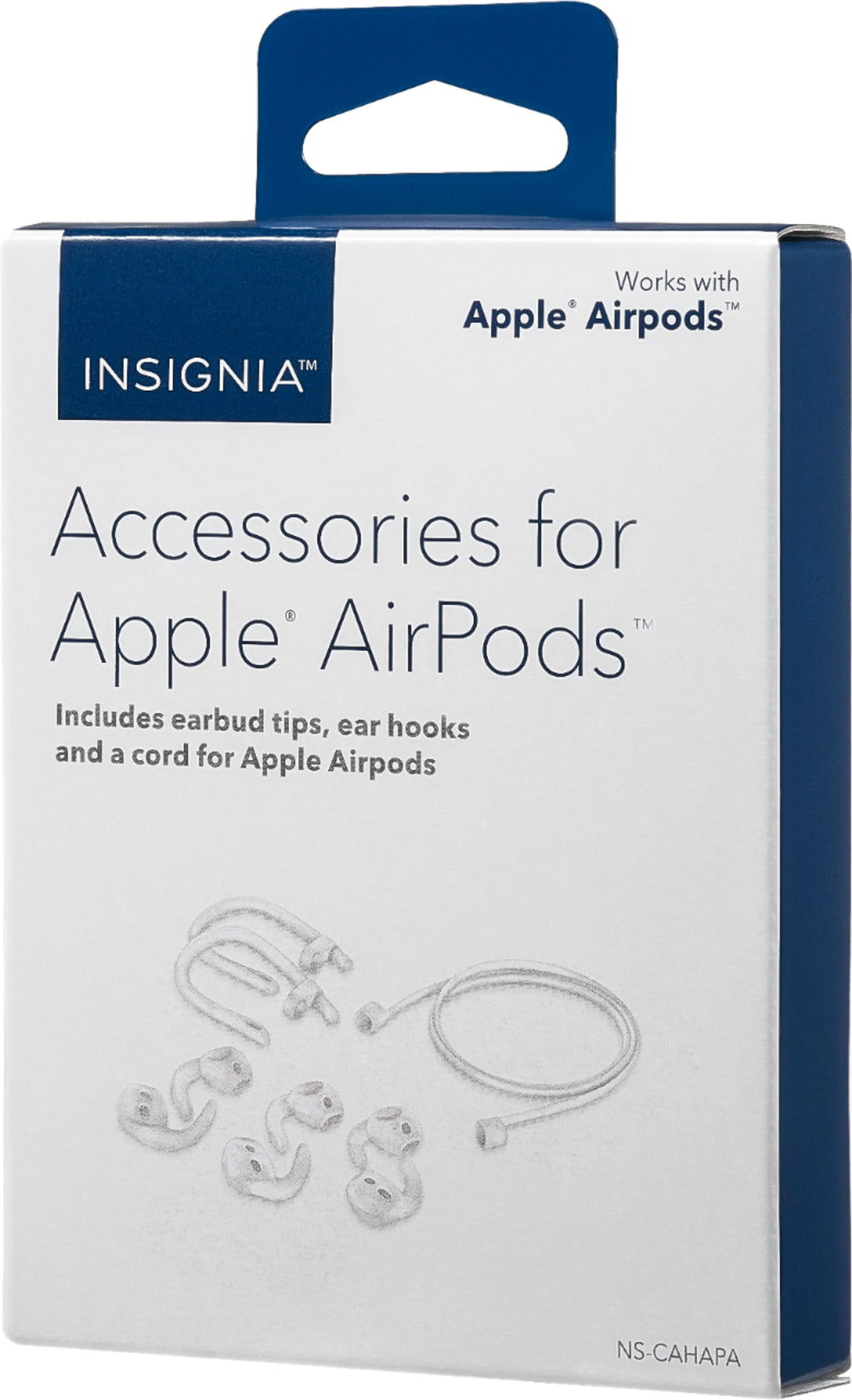 Insignia™ - Accessories for Apple AirPods (1st and 2nd Generation) - White_2