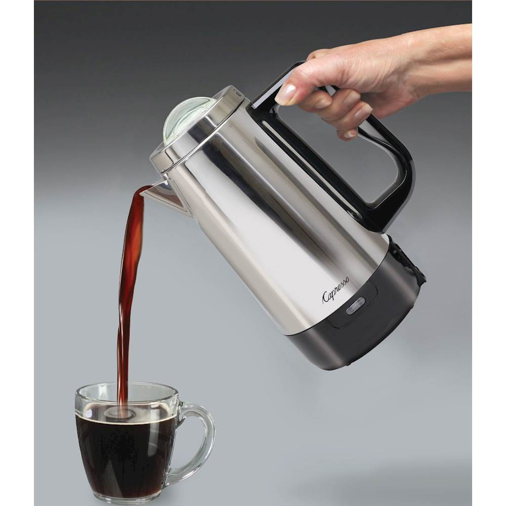 Capresso - 8-Cup Perk - Polished Stainless Steel_2