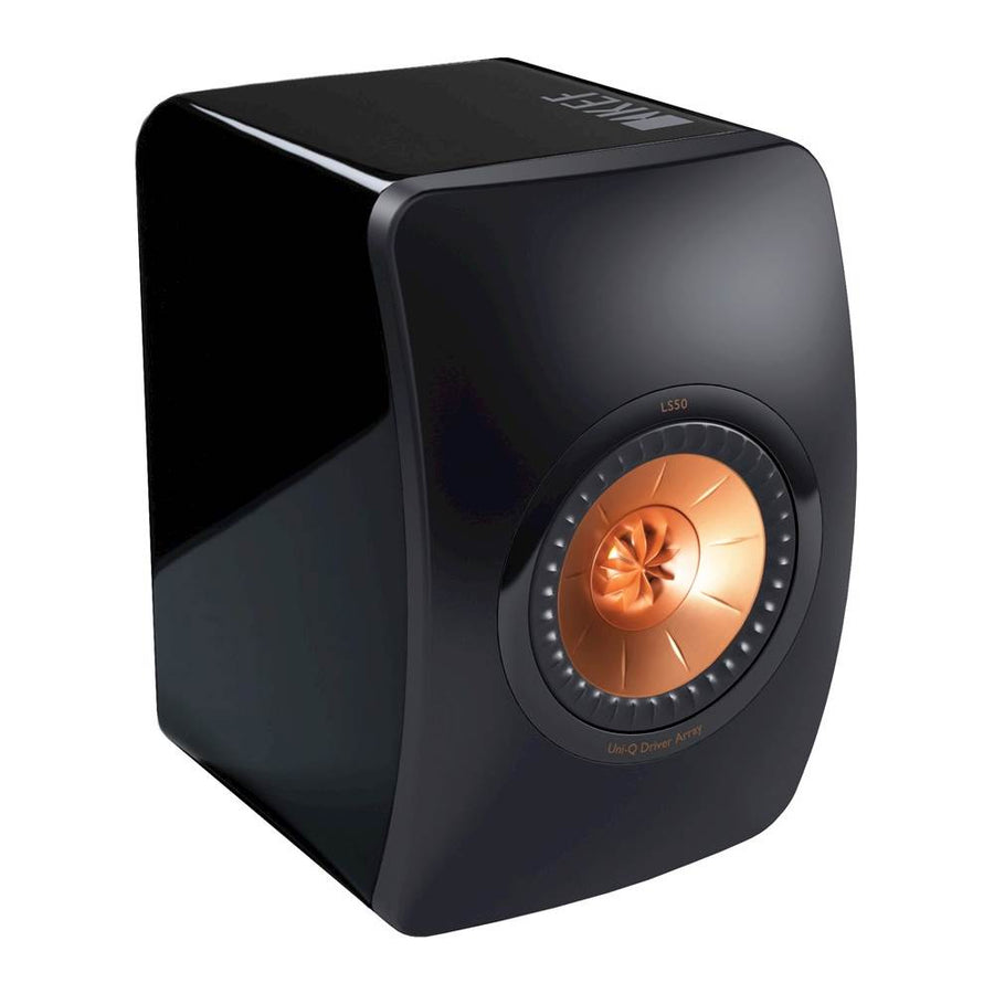 KEF - LS50 5-1/4" 2-Way Center-Channel Speaker - High Gloss Piano Black_0
