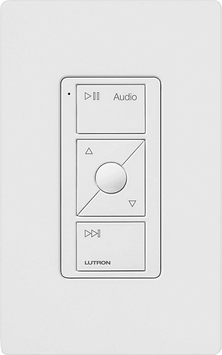 Lutron - Caseta Wireless Pico Smart Remote for Audio, Works with Sonos, White - White_3