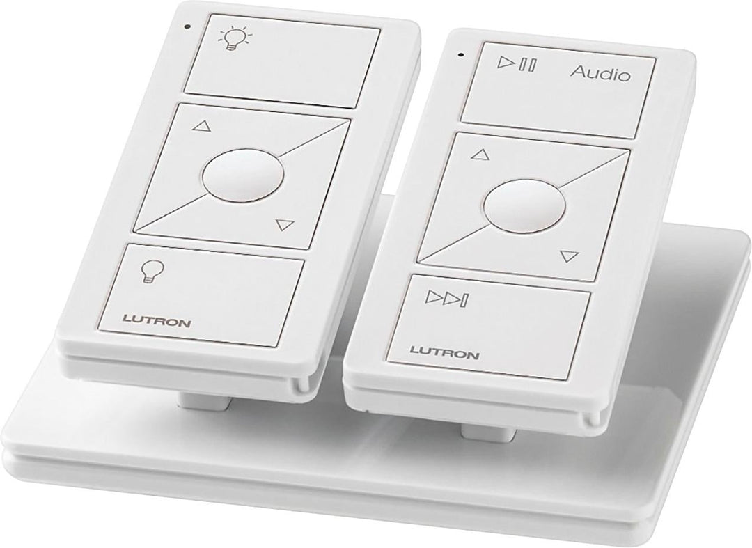 Lutron - Caseta Wireless Pico Smart Remote for Audio, Works with Sonos, White - White_4