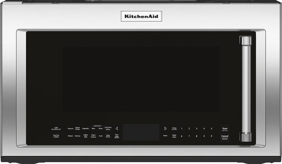 KitchenAid - 1.9 Cu. Ft. Convection Over-the-Range Microwave with Sensor Cooking - Stainless steel_0