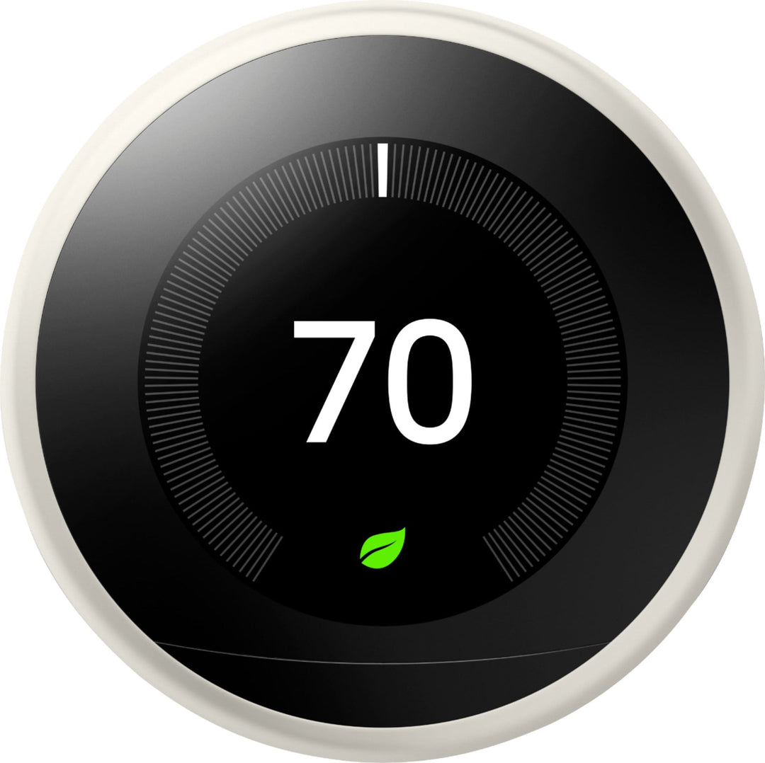 Google - Nest Learning Smart Wifi Thermostat - White_1