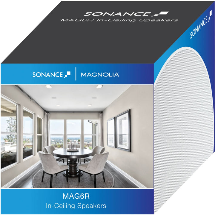 Sonance - MAG Series 6-1/2" 2-Way In-Ceiling Speakers (Pair) - Paintable White_7
