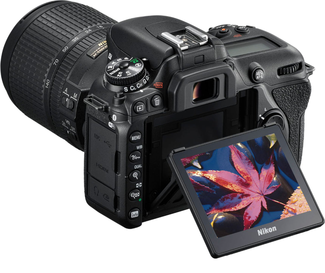 Nikon - D7500 DSLR 4K Video Camera with AF-S DX NIKKOR 18-140mm f/3.5-5.6G ED VR lens - Black_6