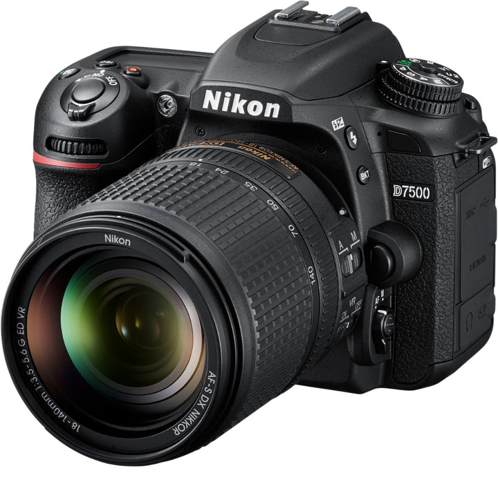 Nikon - D7500 DSLR 4K Video Camera with AF-S DX NIKKOR 18-140mm f/3.5-5.6G ED VR lens - Black_2