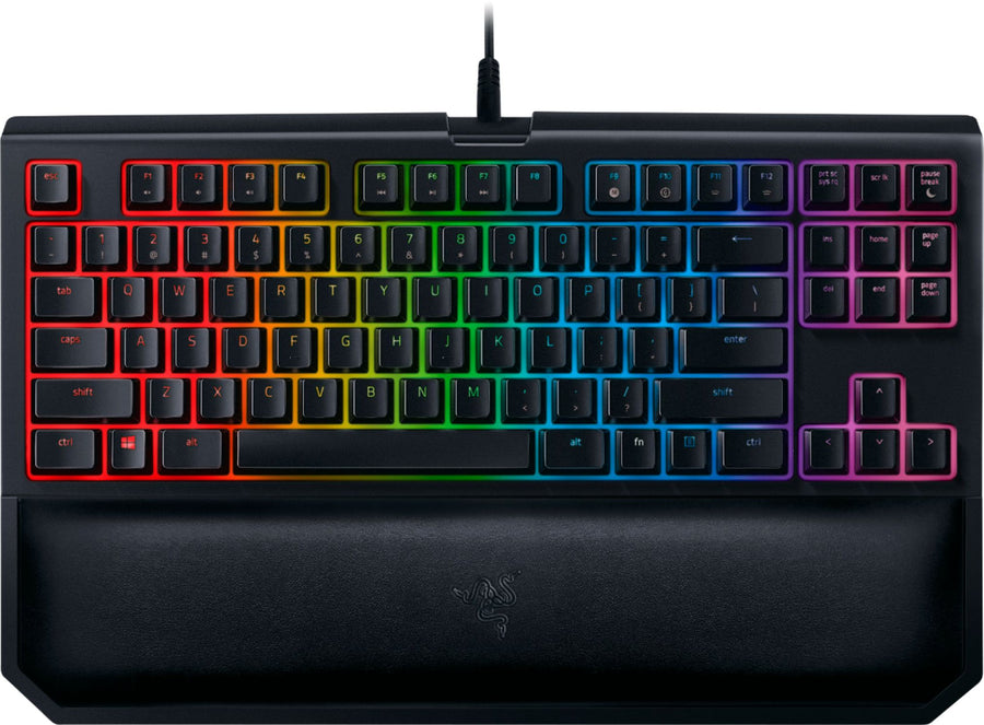 Razer - BlackWidow Chroma V2 Tournament Edition Wired Gaming Mechanical Switch Keyboard with RGB Back Lighting - Black_0