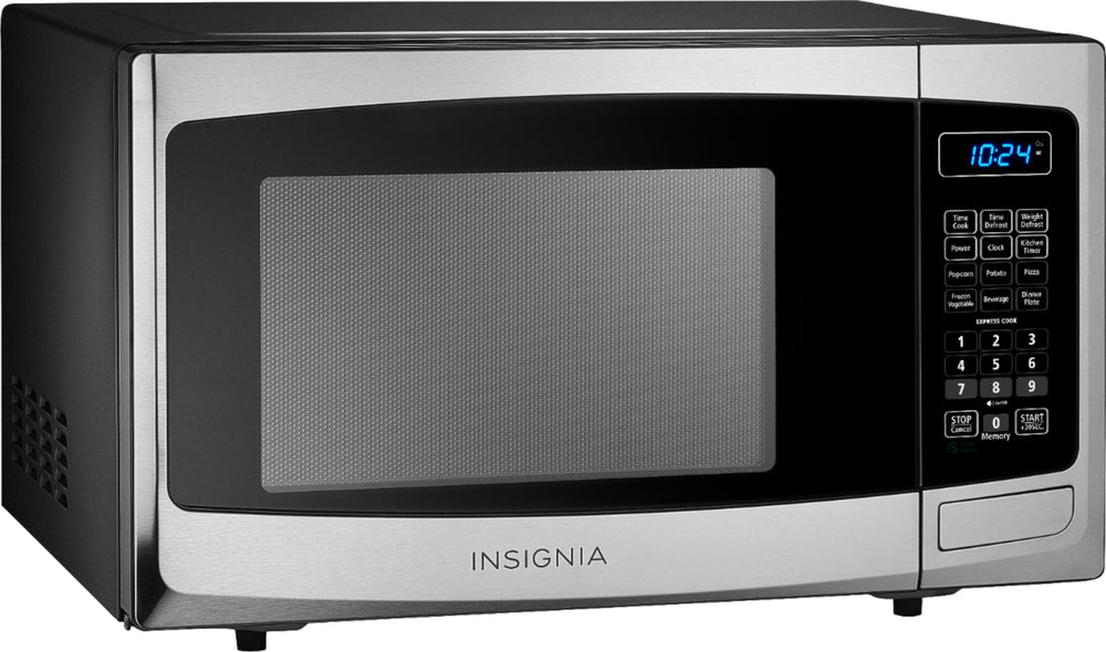 Insignia™ - 0.9 Cu. Ft. Compact Microwave - Stainless steel_1