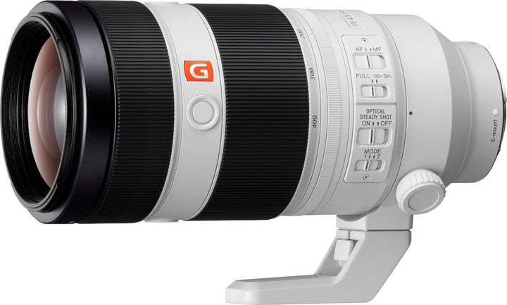 Sony - FE 100-400mm f/4.5-5.6 GM OSS Super Telephoto Zoom Lens for E-mount Cameras - White_0