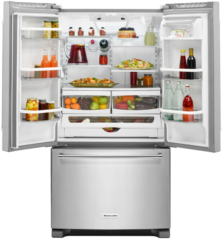 KitchenAid - 20 Cu. Ft. French Door Counter-Depth Refrigerator - Stainless steel_3
