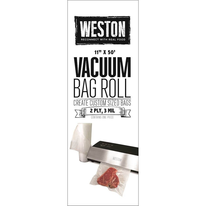 Weston - 11" x 50' Vacuum Sealer Bags Roll - Transparent_4