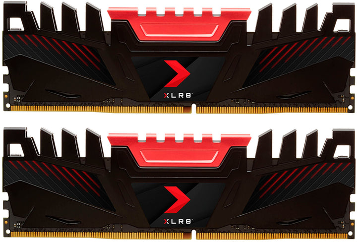 PNY - XLR8 Gaming 16GB (2x8GB)  3200MHz  DDR4 DRAM (PC4-25600) CL16 1.35V Dual Channel Desktop (DIMM) Memory Kit - Red_0