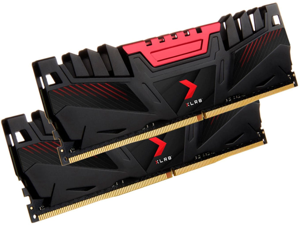 PNY - XLR8 Gaming 16GB (2x8GB)  3200MHz  DDR4 DRAM (PC4-25600) CL16 1.35V Dual Channel Desktop (DIMM) Memory Kit - Red_1