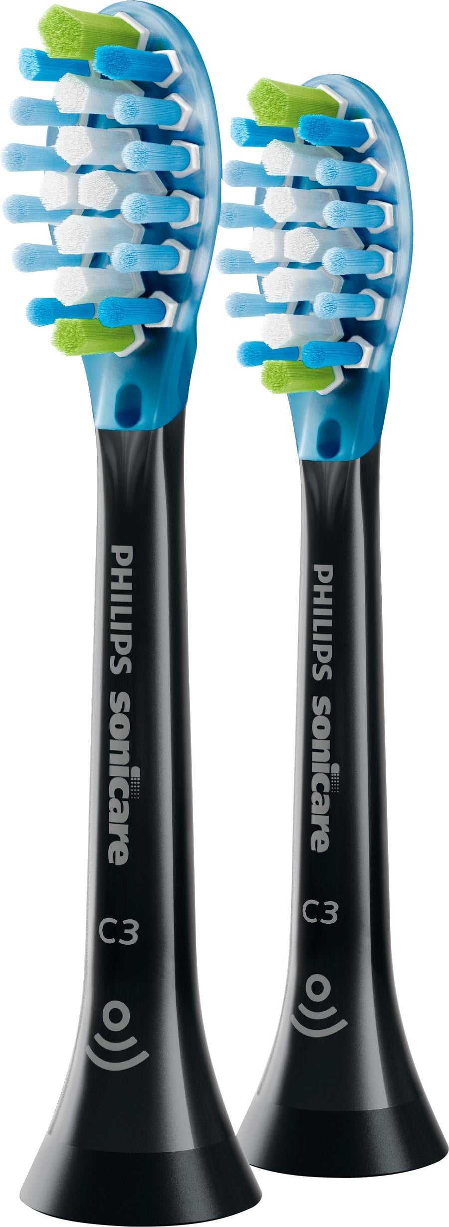 Philips Sonicare - Premium Plaque Control Brush Heads (2-Pack) - Black_0
