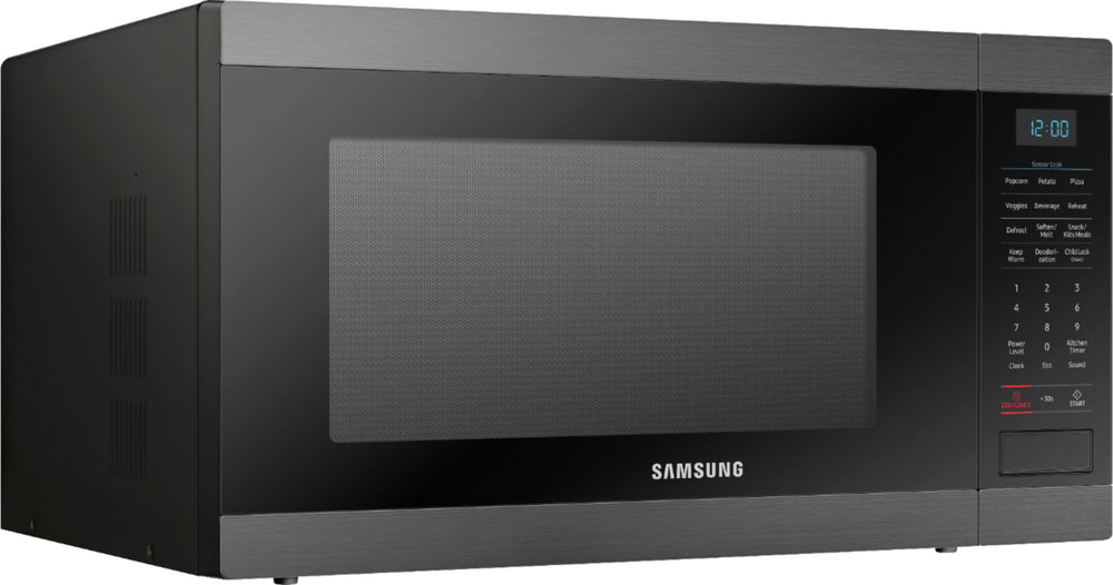 Samsung - 1.9 Cu. Ft. Countertop Microwave for Built-In Applications with Sensor Cook - Black stainless steel_1